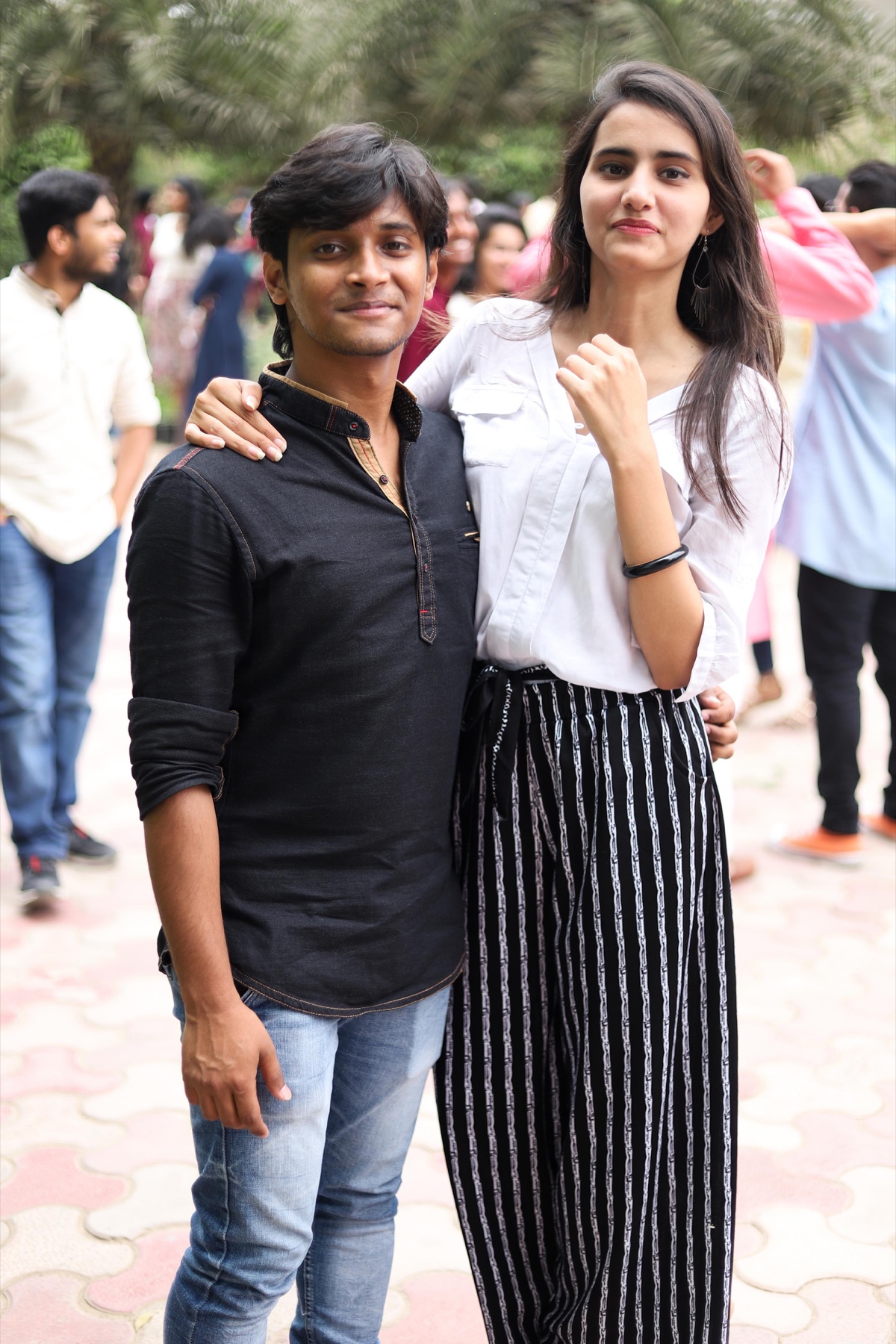 Aakarsh and Vidhi together during college