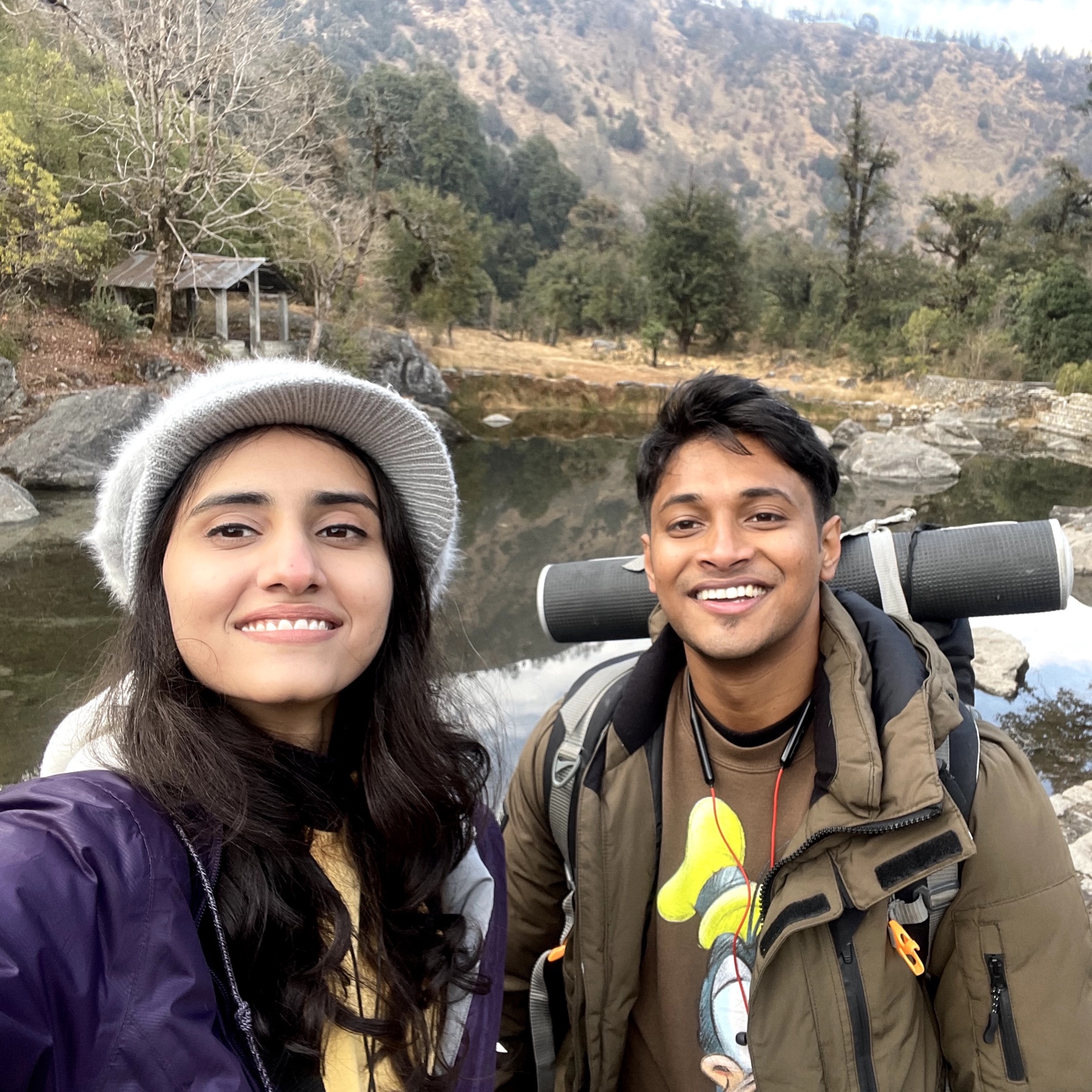 Aakarsh and Vidhi smiling together after reconnecting in 2022
